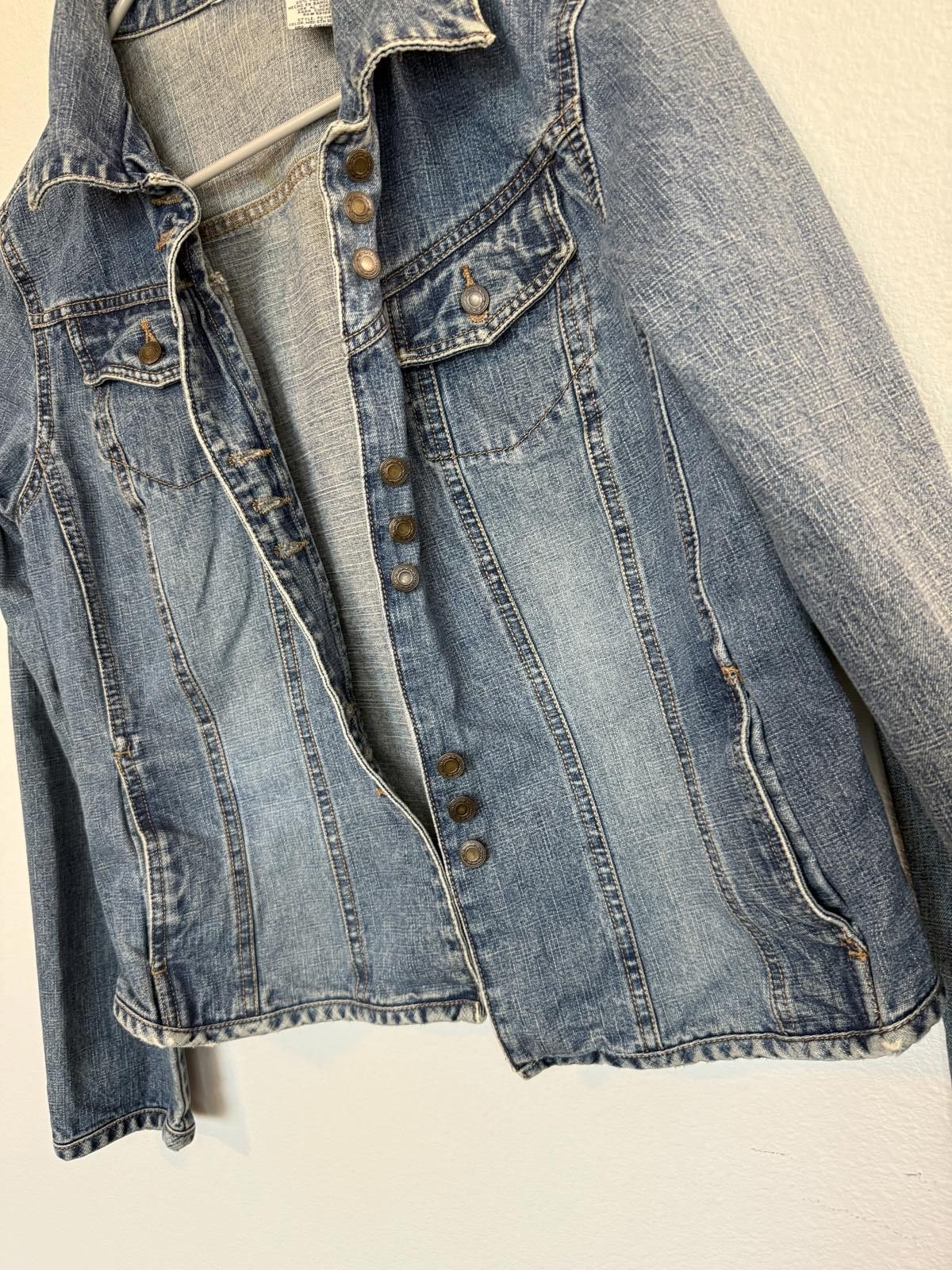 Designer Vintage Y2K 2000 style denim jean jacket. Size S / US 4 / IT 40 - 6 Thumbnail