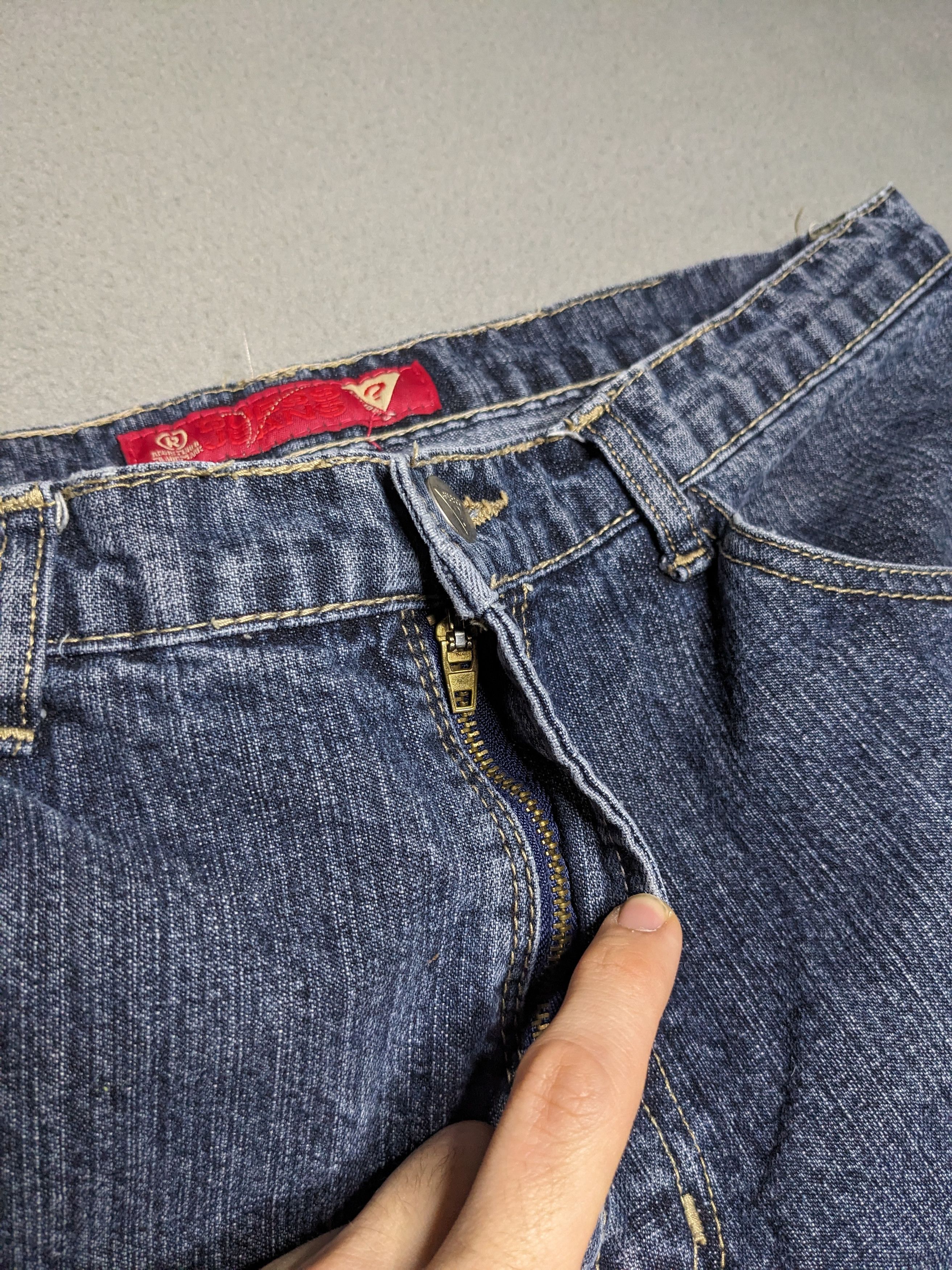 Guess VTG Guess Jeans Cropped Denim Wide Baggy Mens 34x26 Y2K USA Size US 34 / EU 50 - 7 Thumbnail