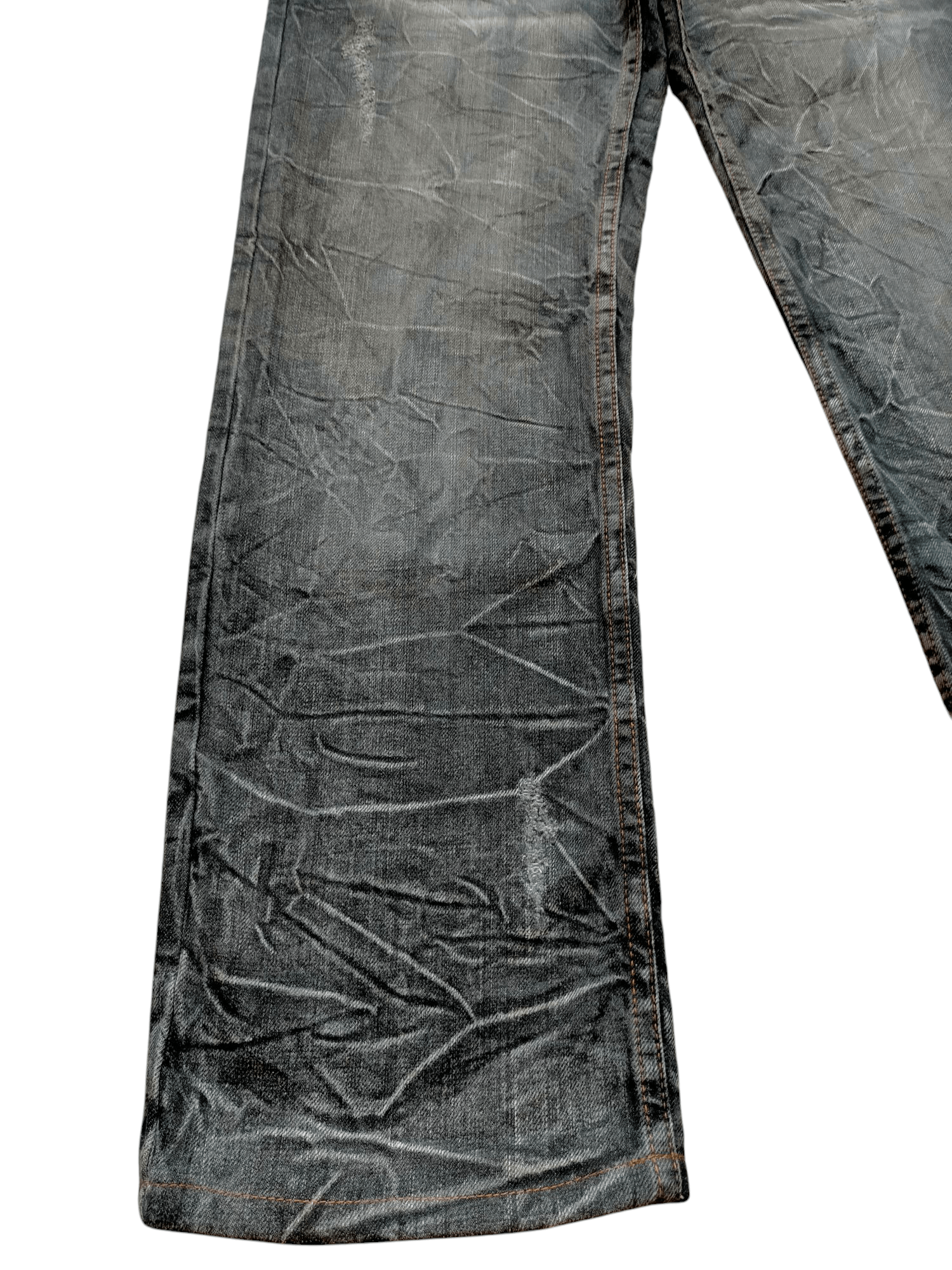 If Six Was Nine × Japanese Brand Nylaus Clothing Double Waist Black Jeans Size US 32 / EU 48 - 7 Thumbnail