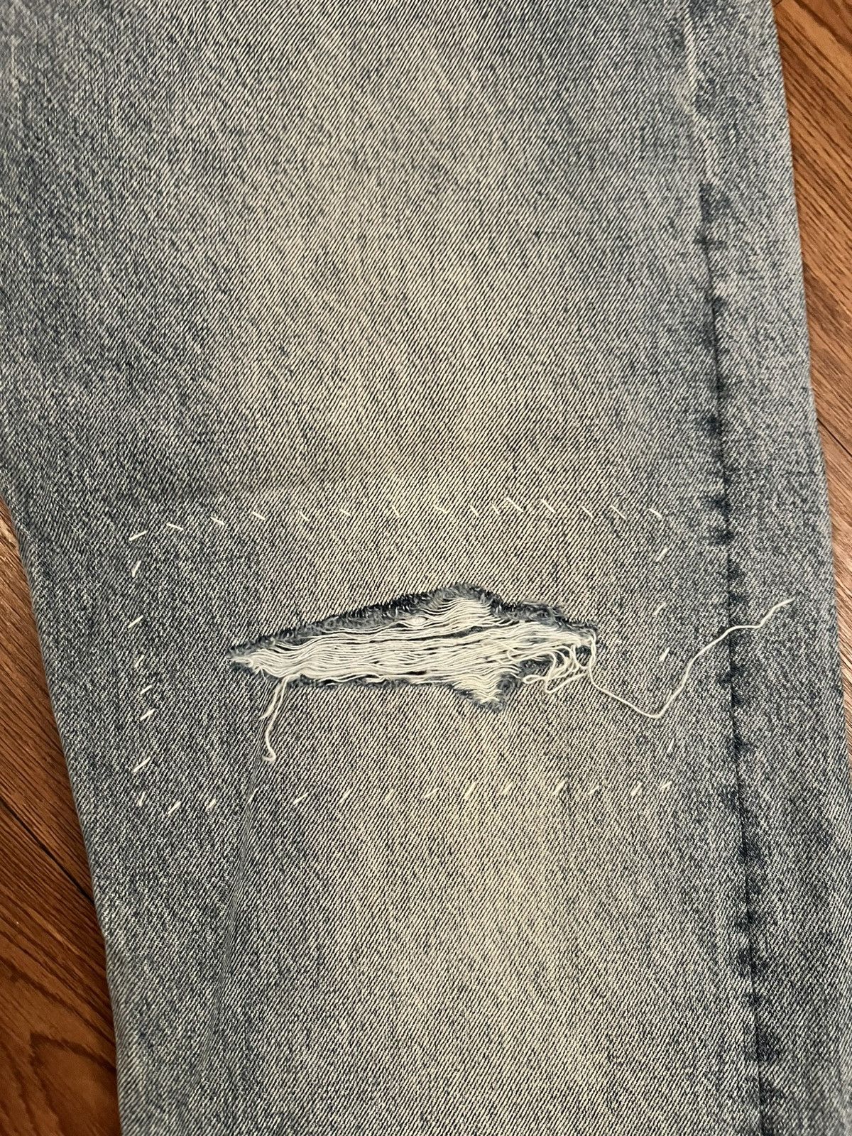 Levi's Levi 501 Selvedge distressed denim Size US 40 / EU 56 - 3 Thumbnail