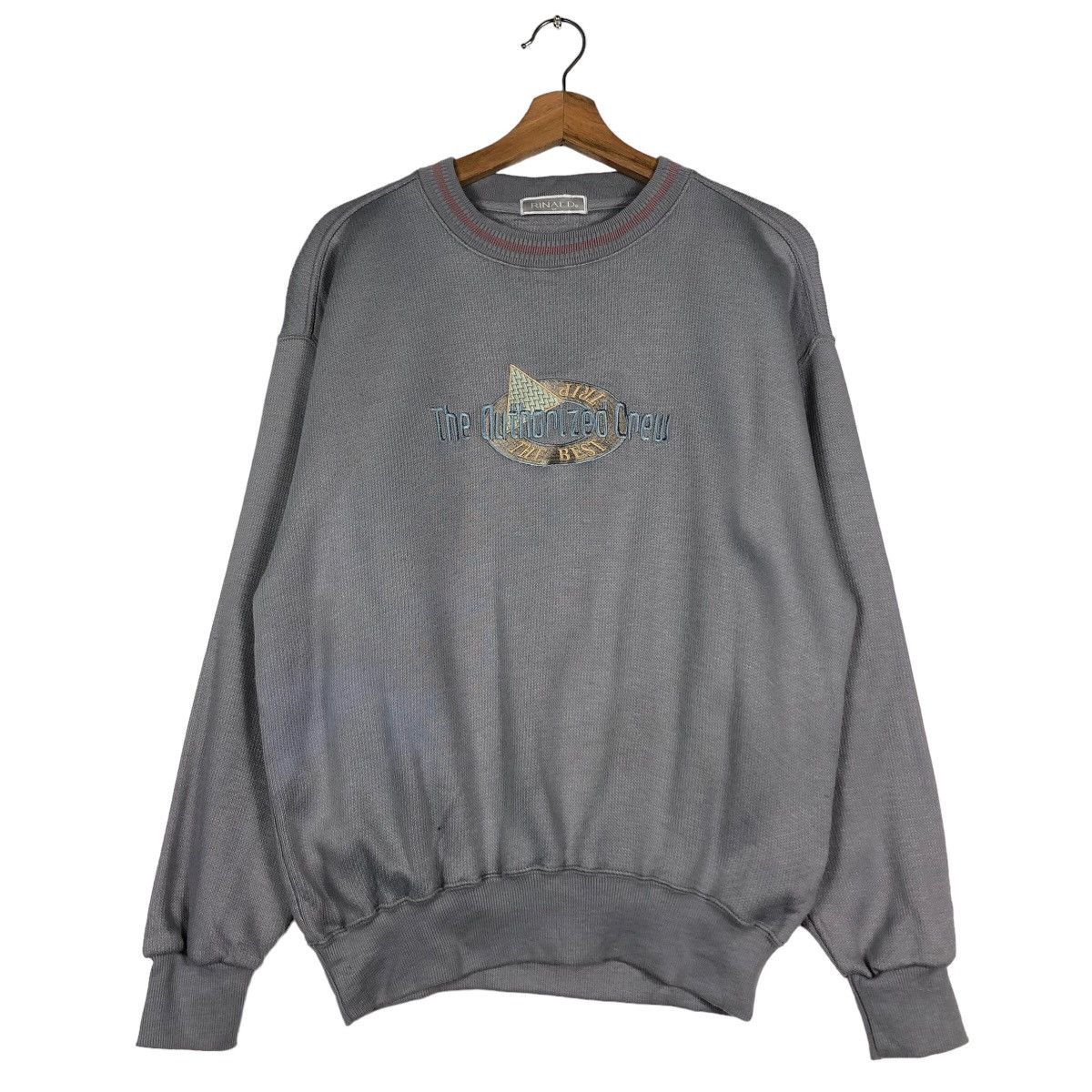 Japanese Brand 🔥Vintage Sweatshirt The Authrized Crew Embroidered Big Logo Size US M / EU 48-50 / 2 - 1 Thumbnail