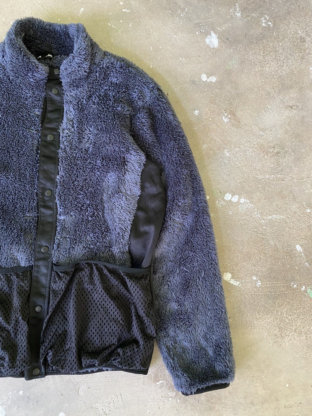 Japanese Brand AEGIS Tactical Sherpa Fleece Jacket Grey Black Size US M / EU 48-50 / 2 - 2 Thumbnail