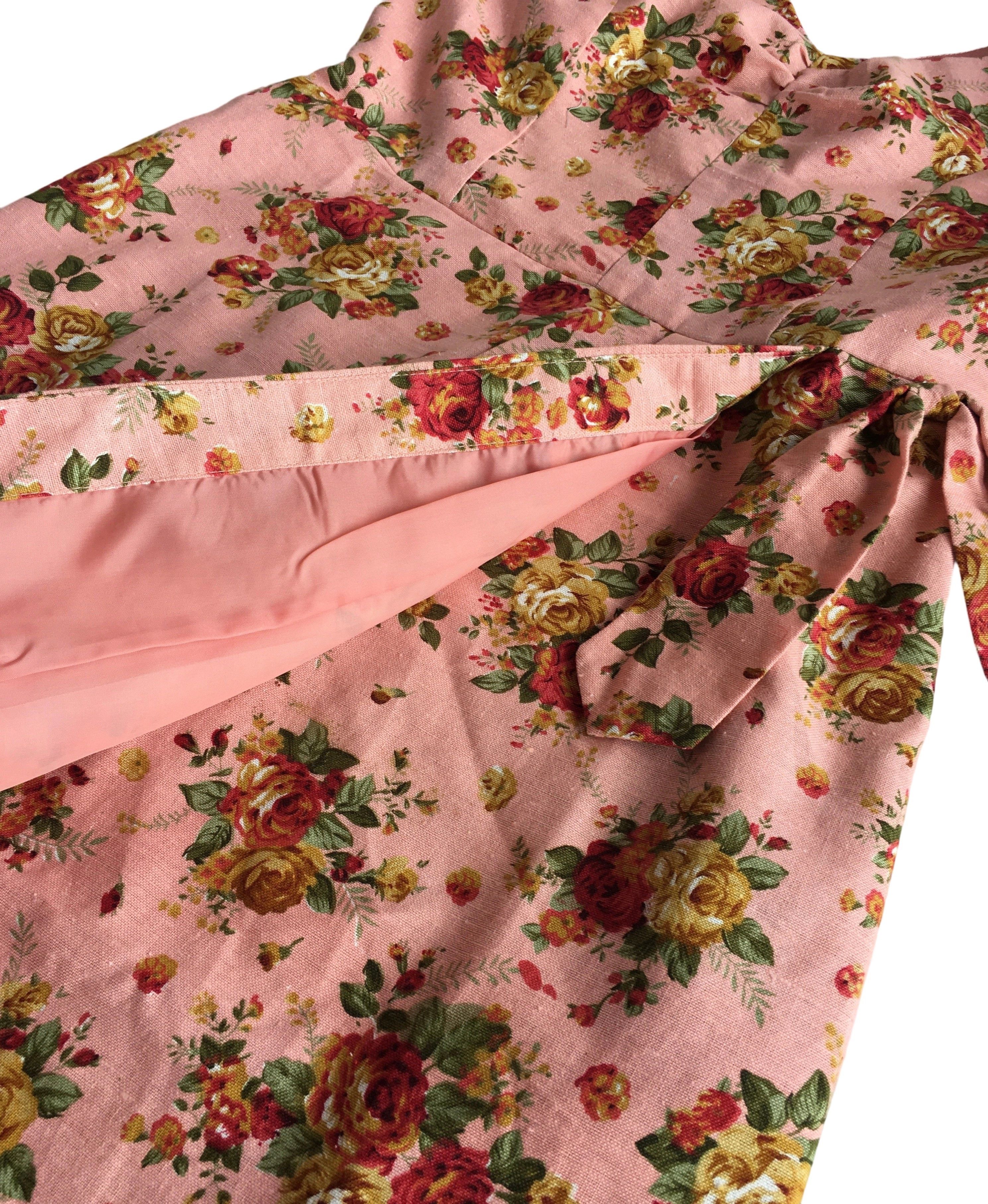 Other Floral Print Vintage Style Pencil Dress Size L / US 10 / IT 46 - 8 Thumbnail