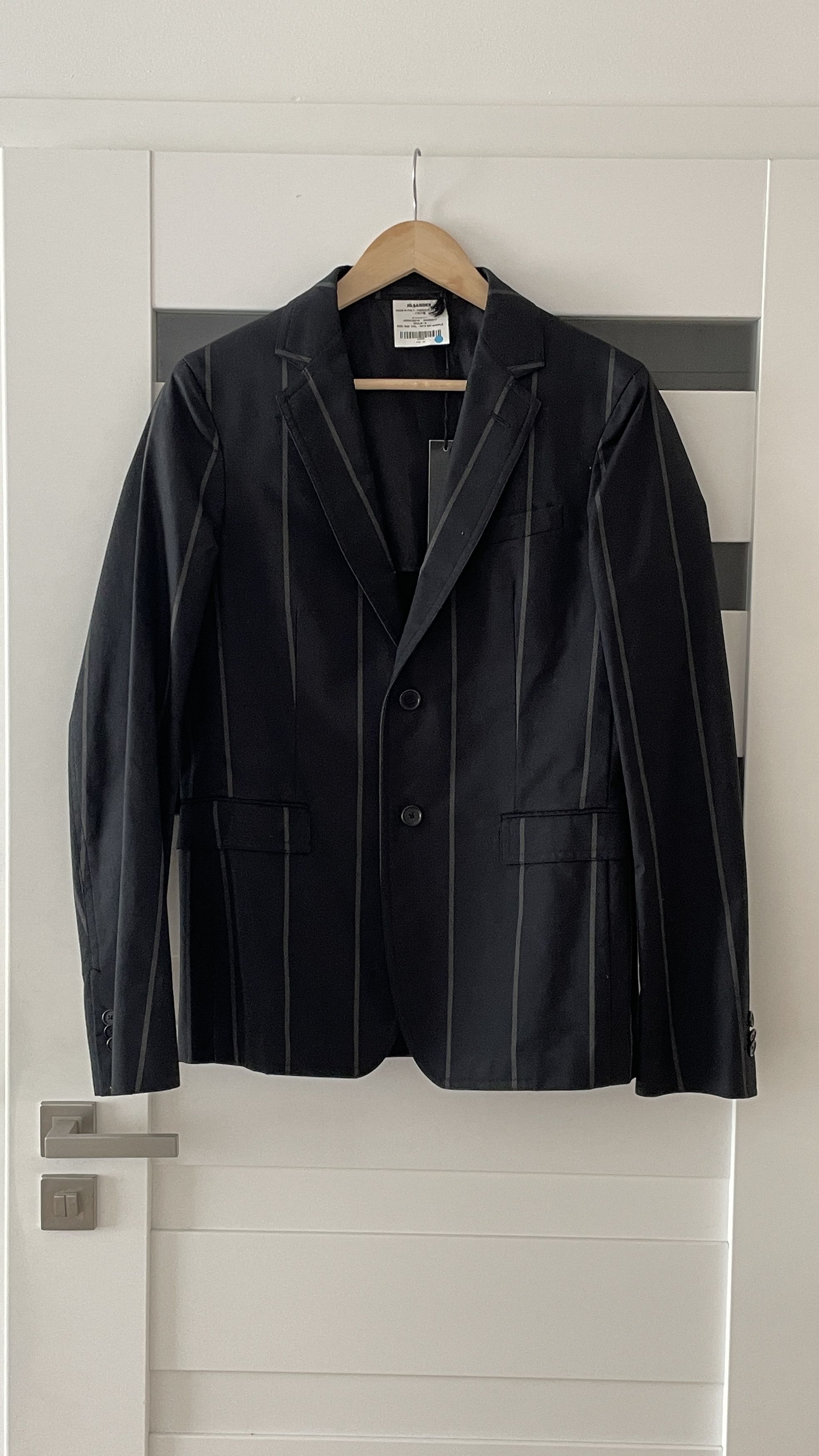 Jil Sander Jil Sander thick cotton stripped blazer Size 48R - 1 Thumbnail