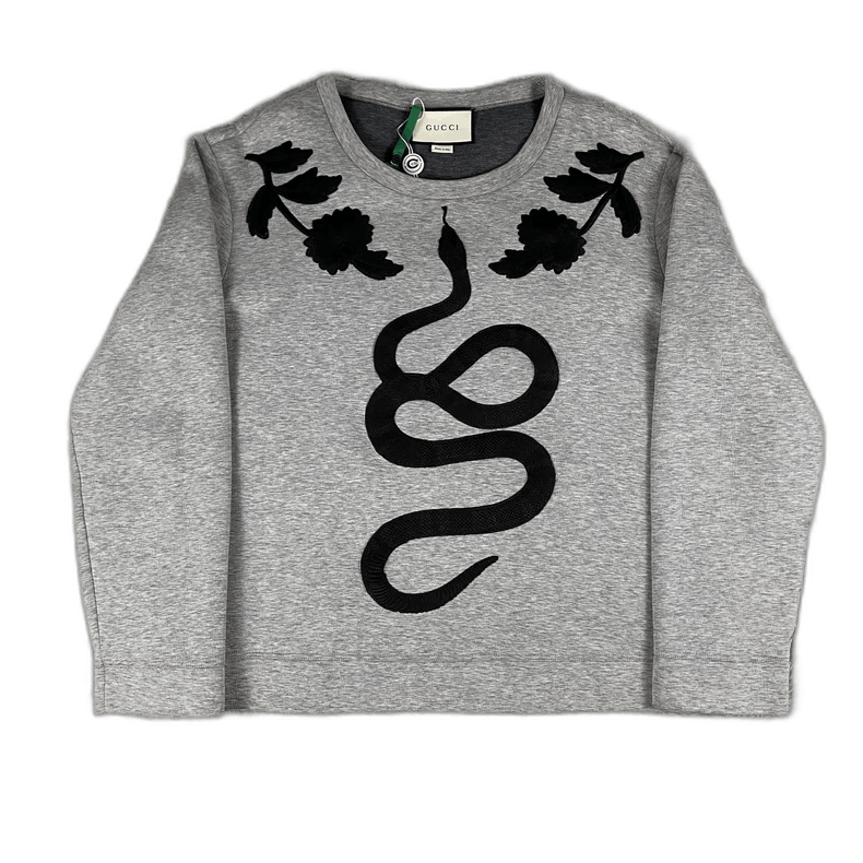 Gucci Gucci Snake Logo Embroidered Sweatshirt Size L-2506 Size US L / EU 52-54 / 3 - 1 Thumbnail
