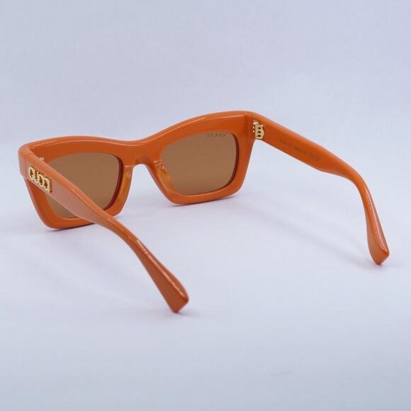 Gucci 🕶️ New Gucci GG1773S 004 Sunglasses - Orange Frame Size ONE SIZE - 10 Thumbnail