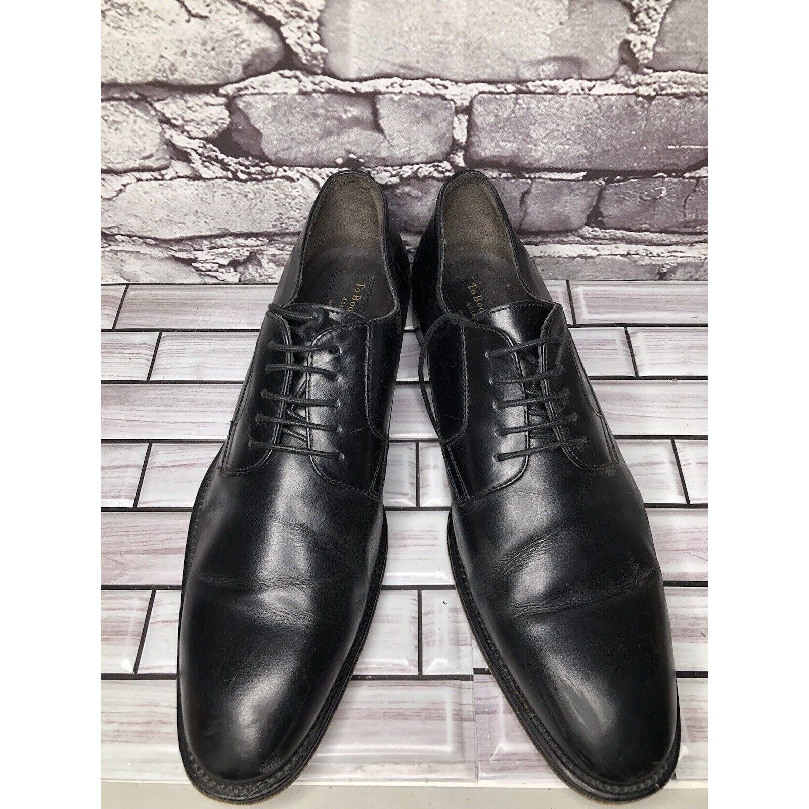 To Boot New York To Boot New York NUOVO Black Leather Lace Up Dress Oxfords M Size US 11 / EU 44 - 21 Thumbnail