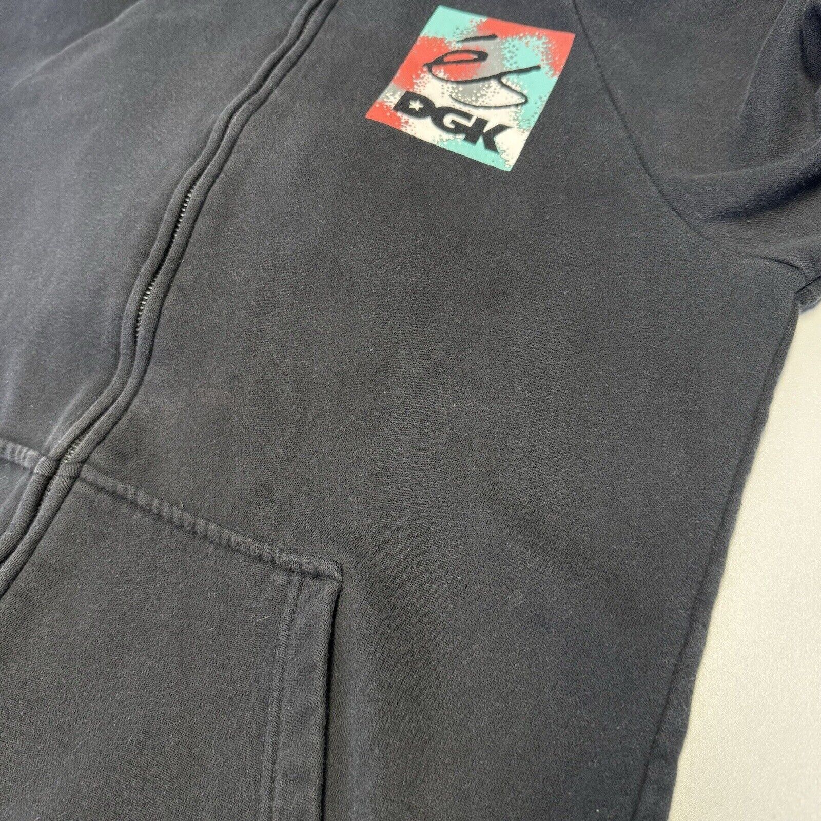 DGK × eS Es x DGK Skate Sweatshirt Mens Medium Black Full Zip Hoodie Size US M / EU 48-50 / 2 - 4 Thumbnail