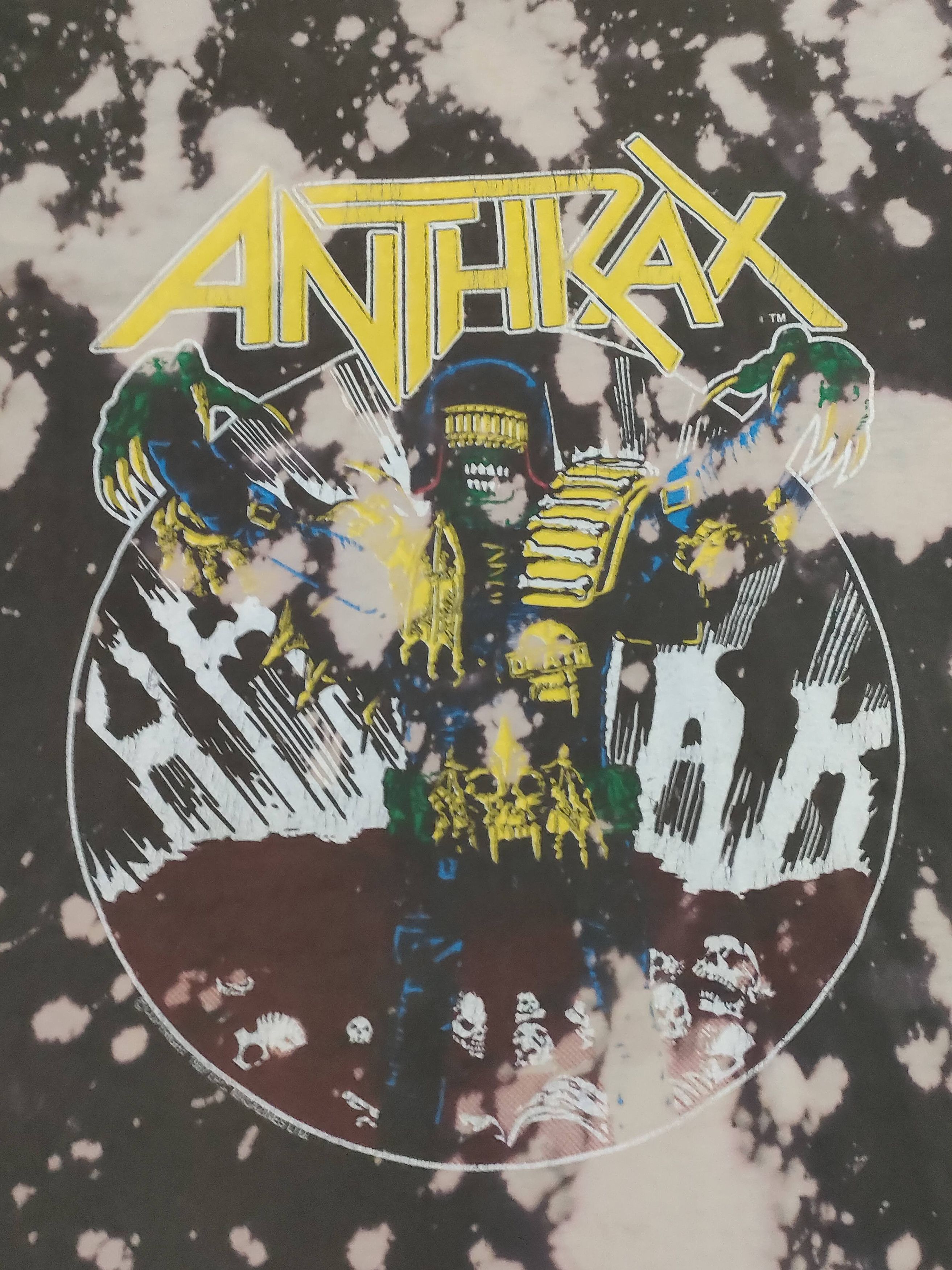 Band Tees × Vintage Vintage Anthrax Band Music Metal Rock Tee Size US L / EU 52-54 / 3 - 4 Thumbnail