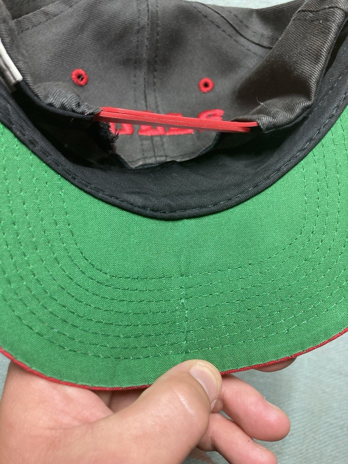 Vintage Vtg 90s hat Chicago bulls blockhead plain logo basketball Size ONE SIZE - 4 Thumbnail