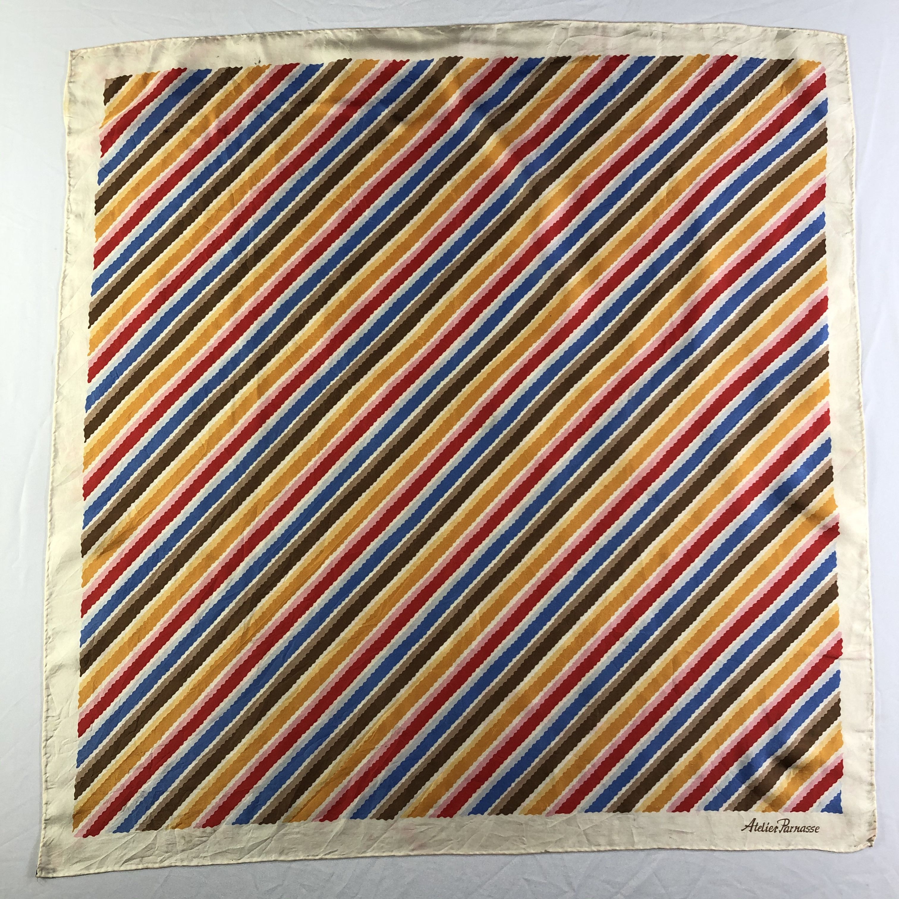 Vintage Vintage Atelier Parnasse Silk Scarf Size ONE SIZE - 2 Thumbnail