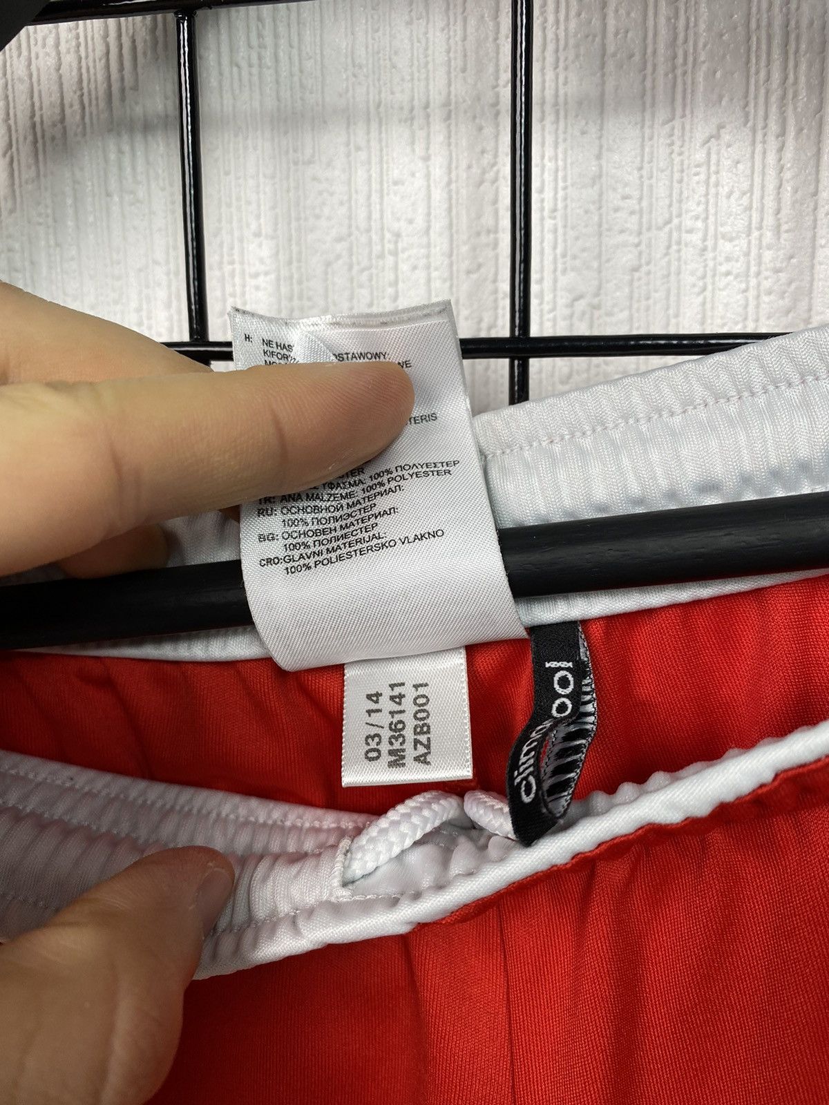 Adidas × Vintage Adidas Bayern Munich 2014-2015 Shorts Soccer Football Red L Size US 34 / EU 50 - 11 Thumbnail