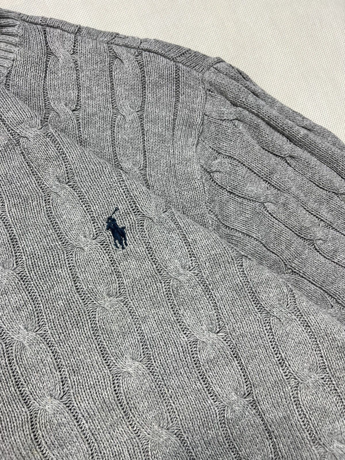 Polo Ralph Lauren × Ralph Lauren Braid Sweater Polo Ralph Lauren grey XL Size US XL / EU 56 / 4 - 4 Thumbnail