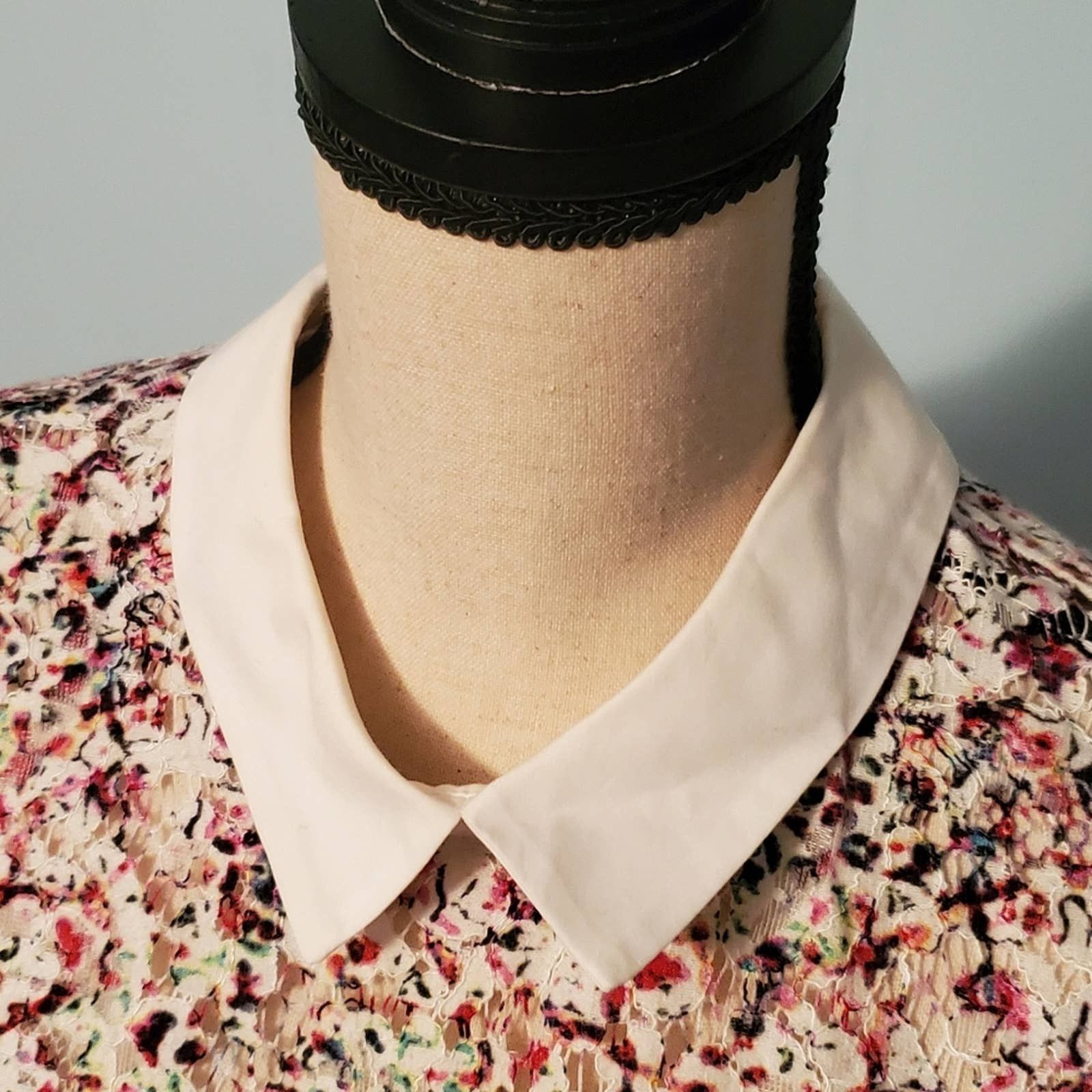 BCBGMAXAZRIA Lace Happy Wednesday Addams Schoolgirl Dress