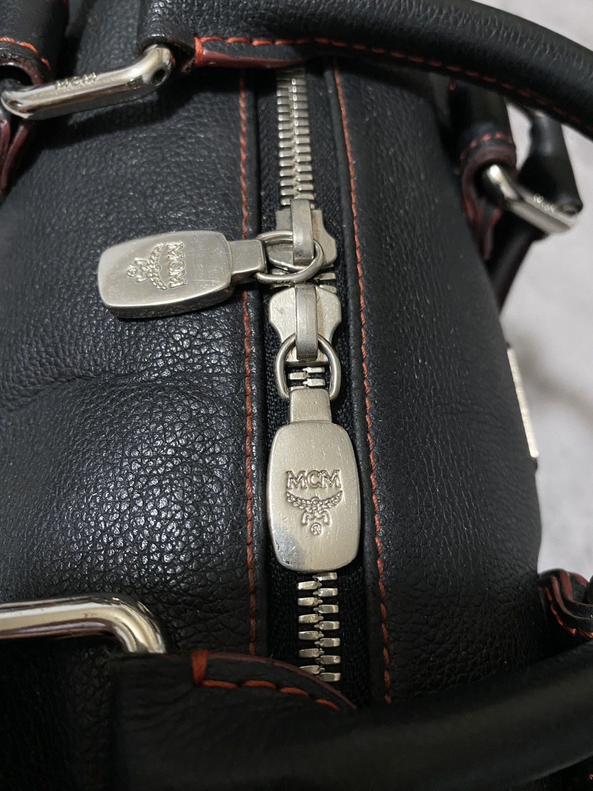MCM MCM SMALL BOSTON BAG IN BLACK PEBBLED LEATHER Size ONE SIZE - 5 Thumbnail