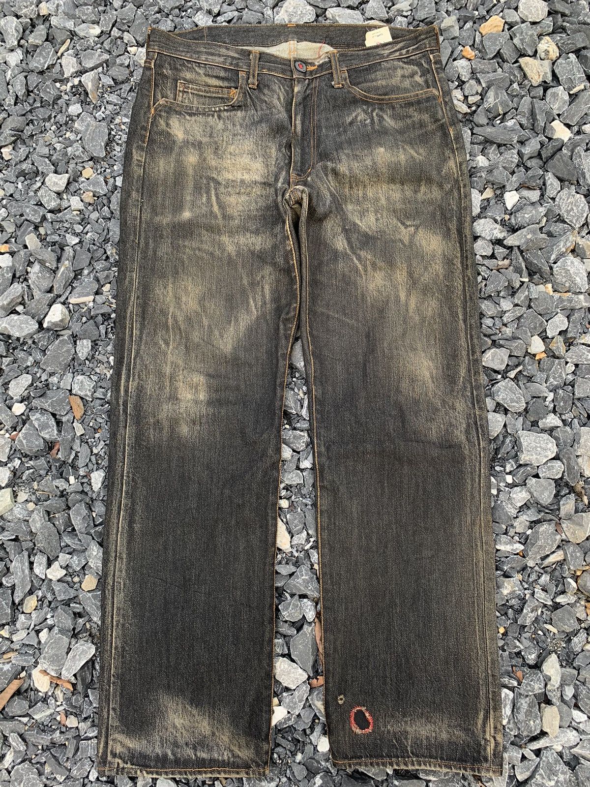 JAPANESE BRAND LUMR SELVEDGE RUSTY&FADED DISTRESSED DENIM