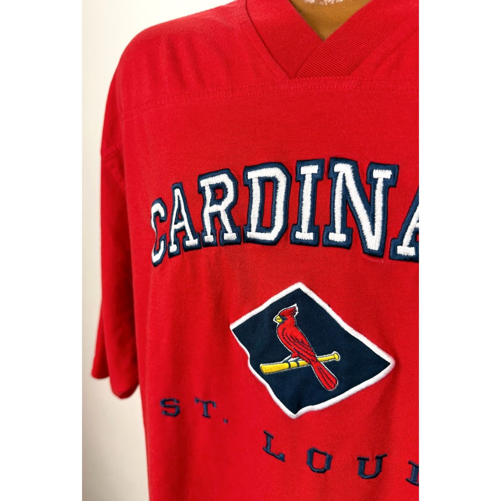 Lee VINTAGE Lee Sport St. Louis Cardinals T-Shirt Men XL Red Embroidered 90s Sports Baseball Size US XL / EU 56 / 4 - 6 Thumbnail