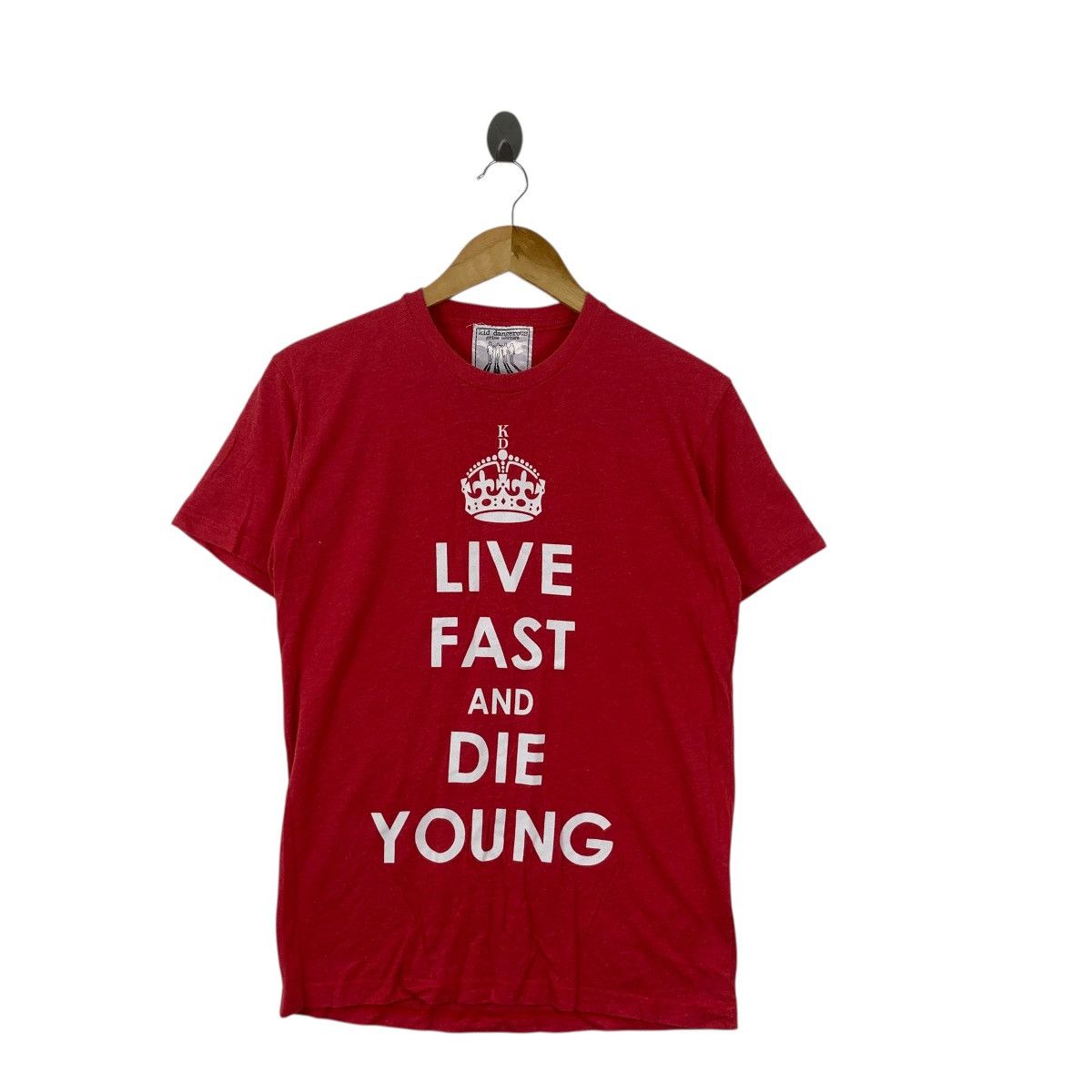 Other KID DANGEROUS LOS ANGELES Live Fast Red Tee Shirt Top Size US S / EU 44-46 / 1 - 4 Thumbnail