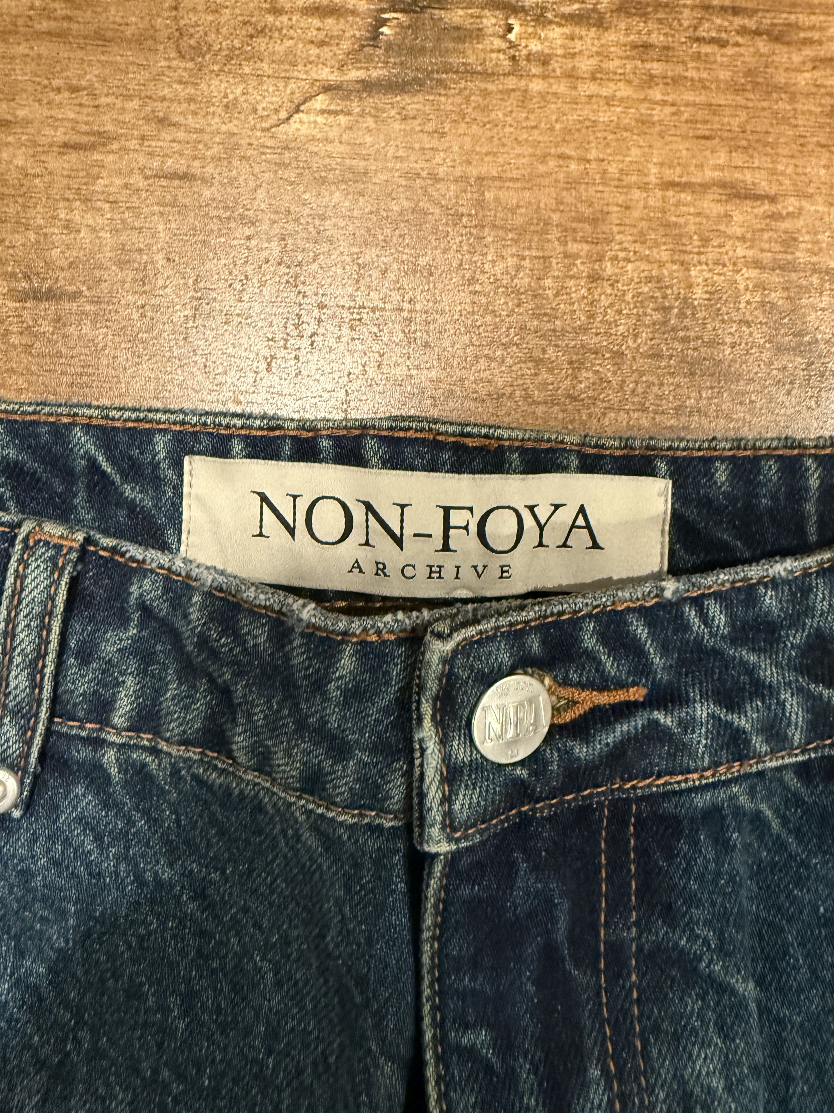 Yuremane non foya archive washed navy denim Size US 34 / EU 50 - 3 Thumbnail