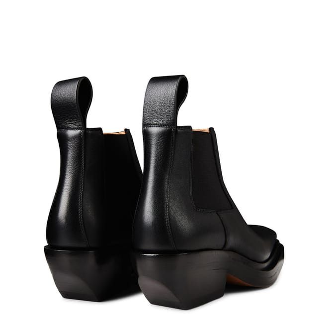 Bottega Veneta Bottega Veneta Chelsea Wedge Low Heel Boots in Black Size US 4 / IT 34 - 4 Thumbnail
