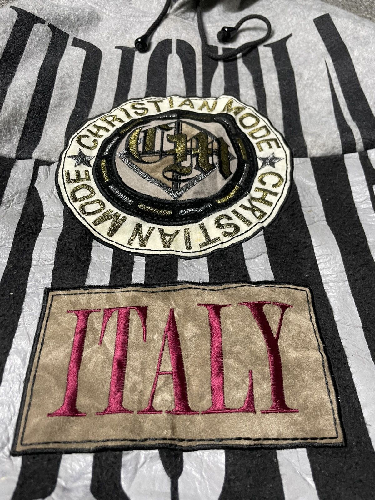 Japanese Brand × Vintage Christian Mode Embroidered Big Logo Hoodies (70) Size US L / EU 52-54 / 3 - 9 Thumbnail
