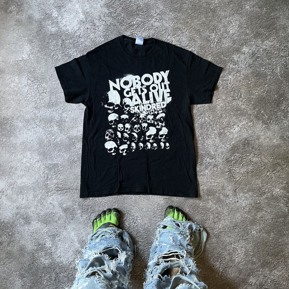 Vintage Vintage Y2K Goth Punk Graphic Tee Black Oversized Workwear M Size US M / EU 48-50 / 2 - 1 Thumbnail