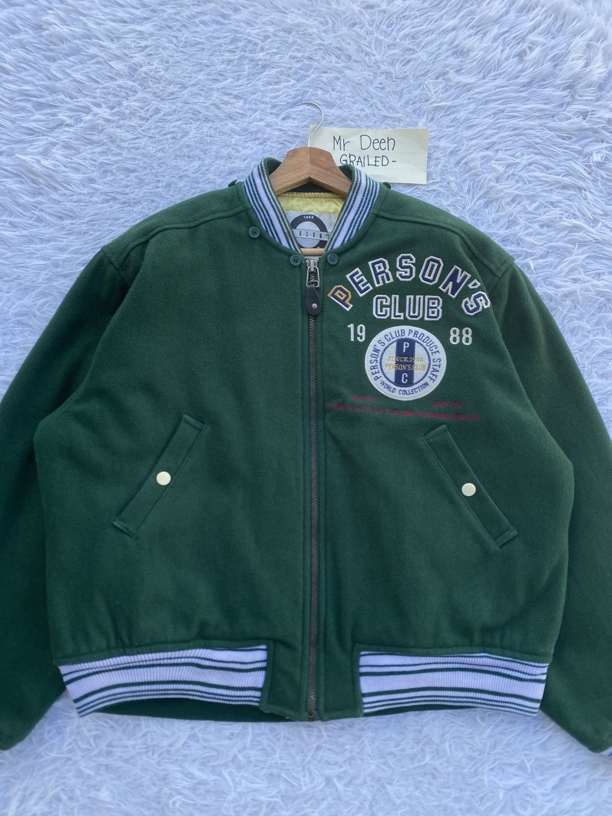 PERSON'S Rare Vintage Person’s Club 1988 Varsity Jacket Size US L / EU 52-54 / 3 - 11 Thumbnail