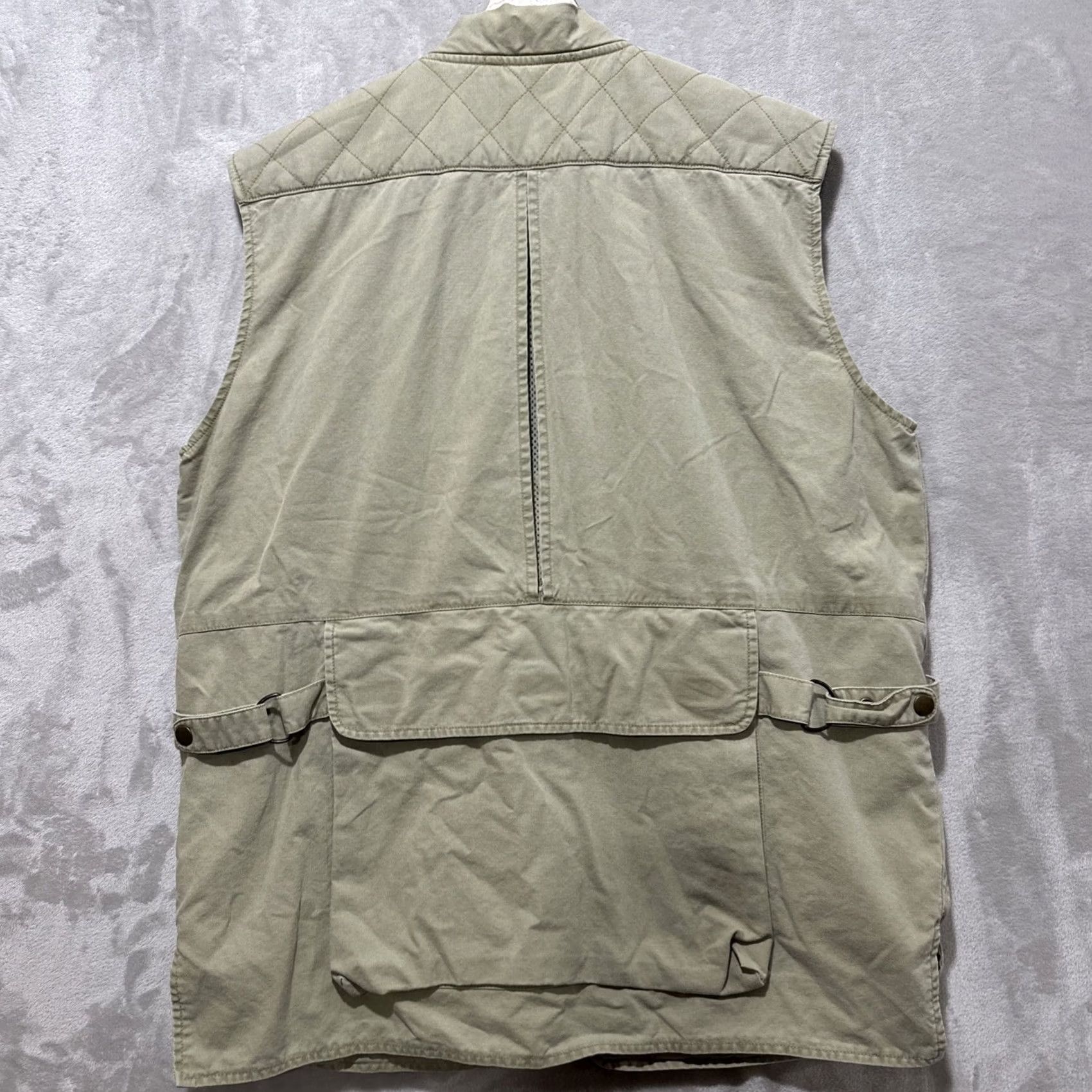 Vintage VINTAGE Woolrich Vest Mens Size L Beige Cotton Outdoor Utility Trail Fishing Vest Size US L / EU 52-54 / 3 - 2 Thumbnail