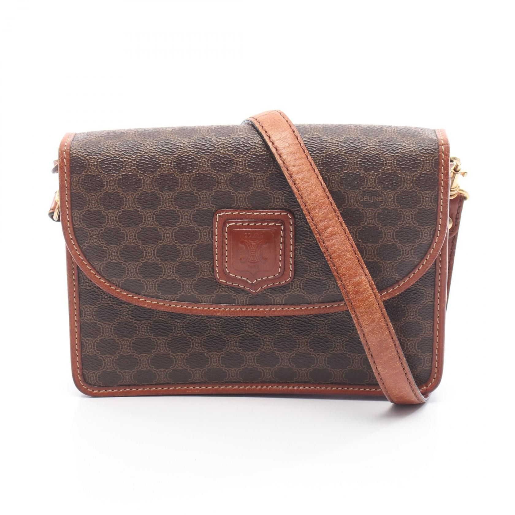 Celine Celine CELINE Macadam Coated Canvas Shoulder Bag Plastic / Synthetic Shoulder Bag DUTY FREE for USA Size ONE SIZE - 1 Thumbnail