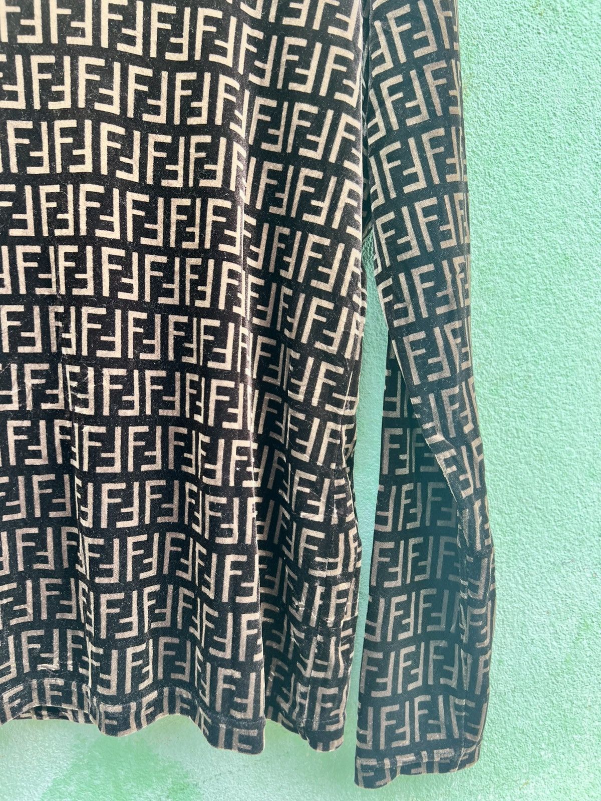 Fendi Fendi Jeans Roma Amor Zucca Monogram Mock Neck Long Sleeve Size M / US 6-8 / IT 42-44 - 18 Thumbnail