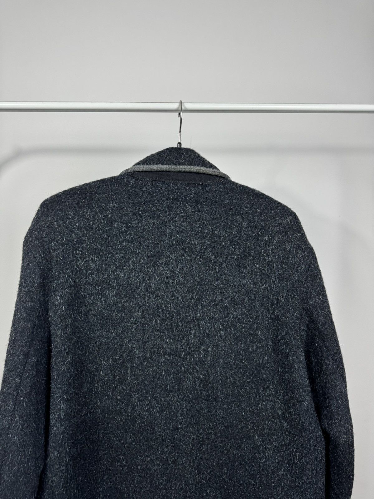 Other Vintage Burton Wool Cashmere Coat Jacket Dark Grey Womens Size XXL / US 16-18 / IT 52-54 - 13 Thumbnail