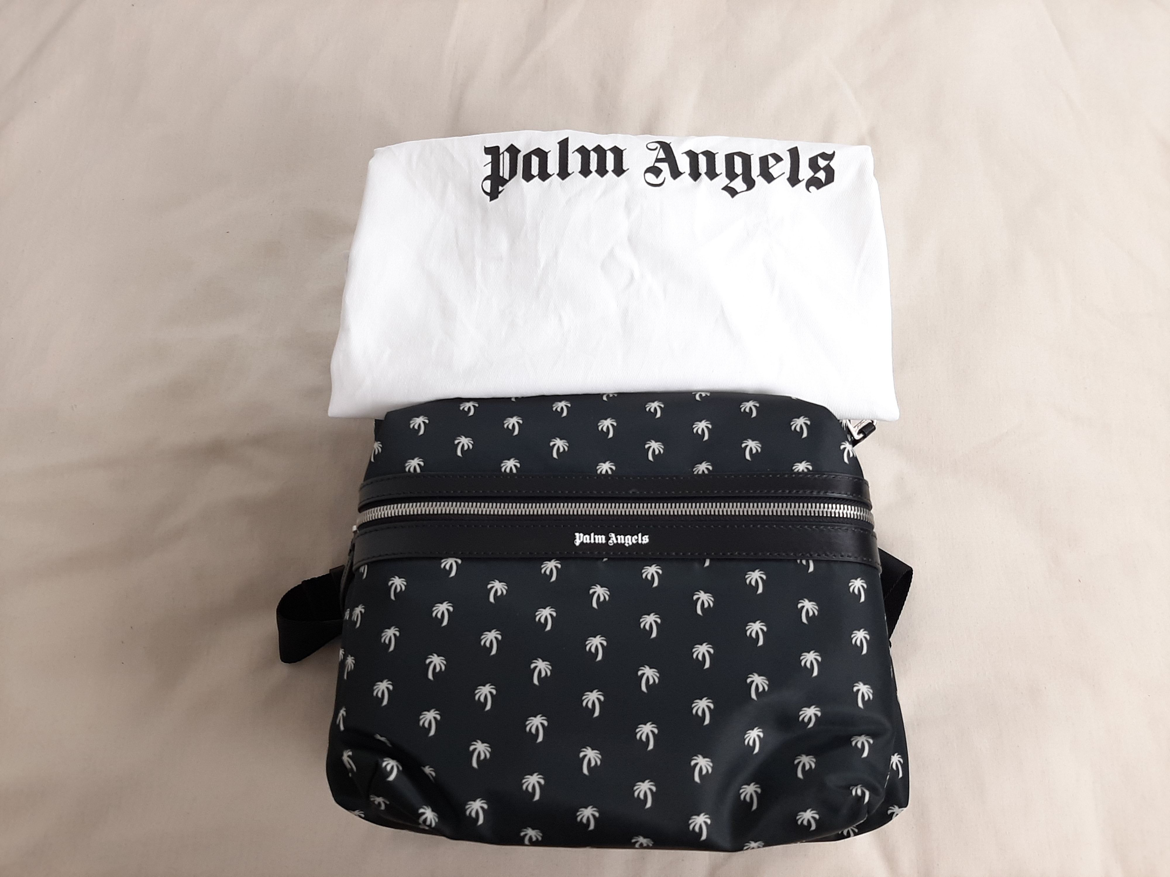 Palm Angels Palm Angels Mini Palms Backpack Black White Men's One Size Size ONE SIZE - 8 Thumbnail