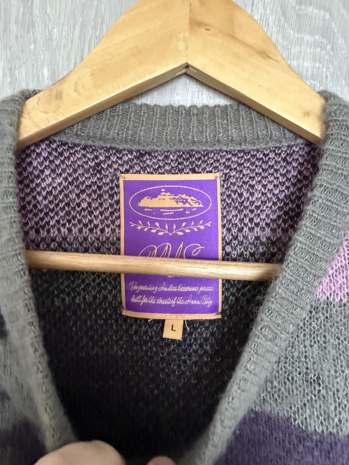 Corteiz Corteiz Mohair Knit Sweatshirt Sakura Camo Size US L / EU 52-54 / 3 - 4 Thumbnail