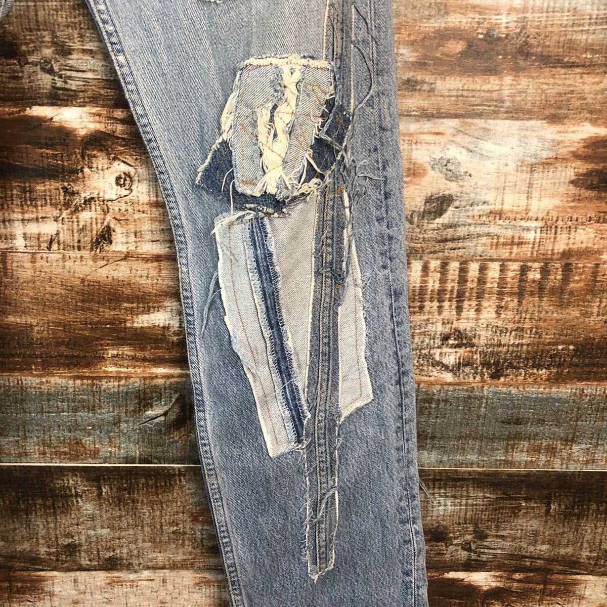 Levi's DLL Levis X Quana double waist reconstruct Denim #A2067 Size US 31 - 12 Thumbnail