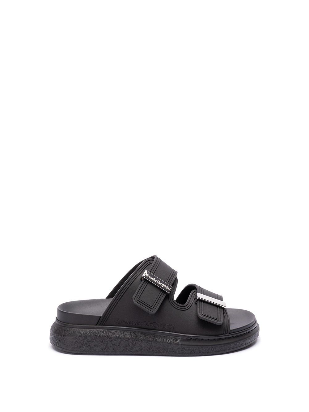 image of Alexander Mcqueen `hybrid` Slide Sandals Size Eu 39 For Women in Black