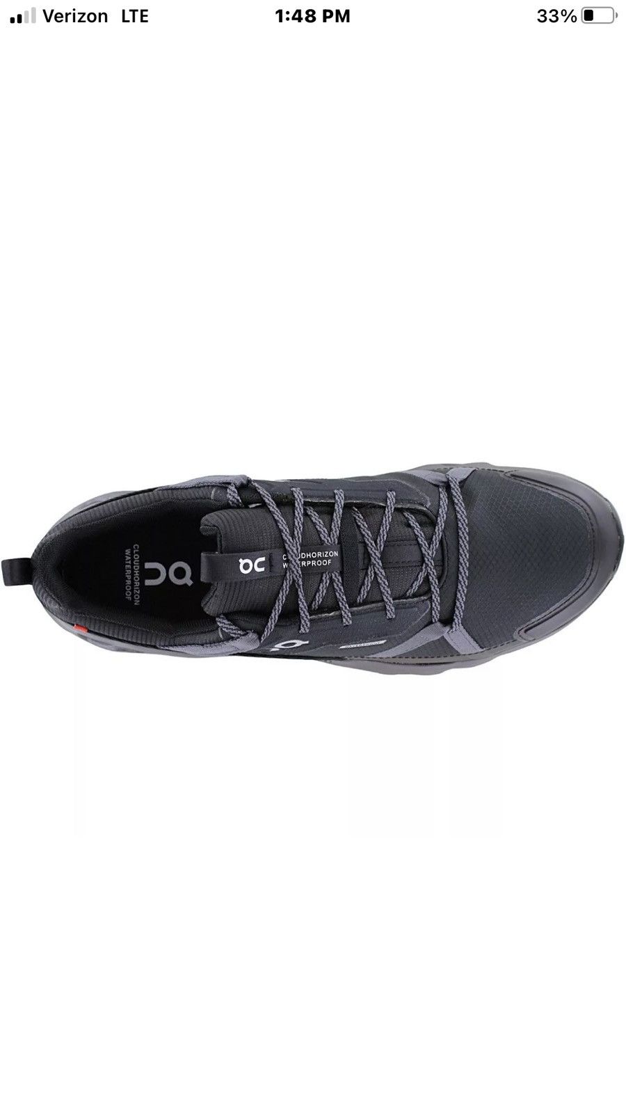 On On Cloudhorizon Waterproof Black Eclipse 3 Men Hiking Shoes Size US 12 / EU 45 - 7 Thumbnail