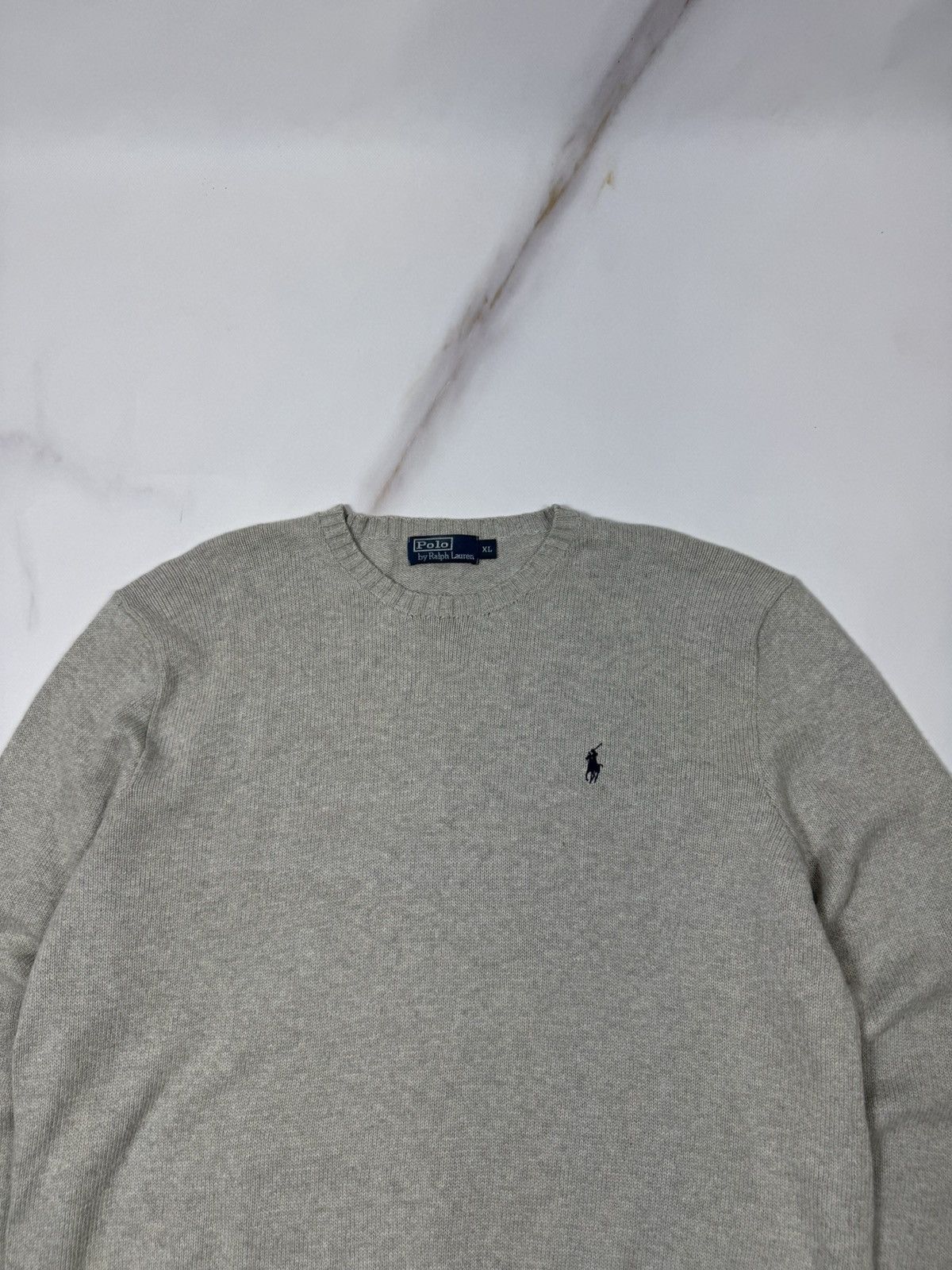 Polo Ralph Lauren Vintage Polo Ralph Lauren Gray Crewneck Knit Sweater Size US XL / EU 56 / 4 - 3 Thumbnail