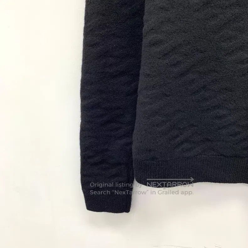 Hermes Hermes Black Logo Jacquard Wool Round Neck Long Sleeve Kni Size XS / US 0-2 / IT 36-38 - 4 Thumbnail