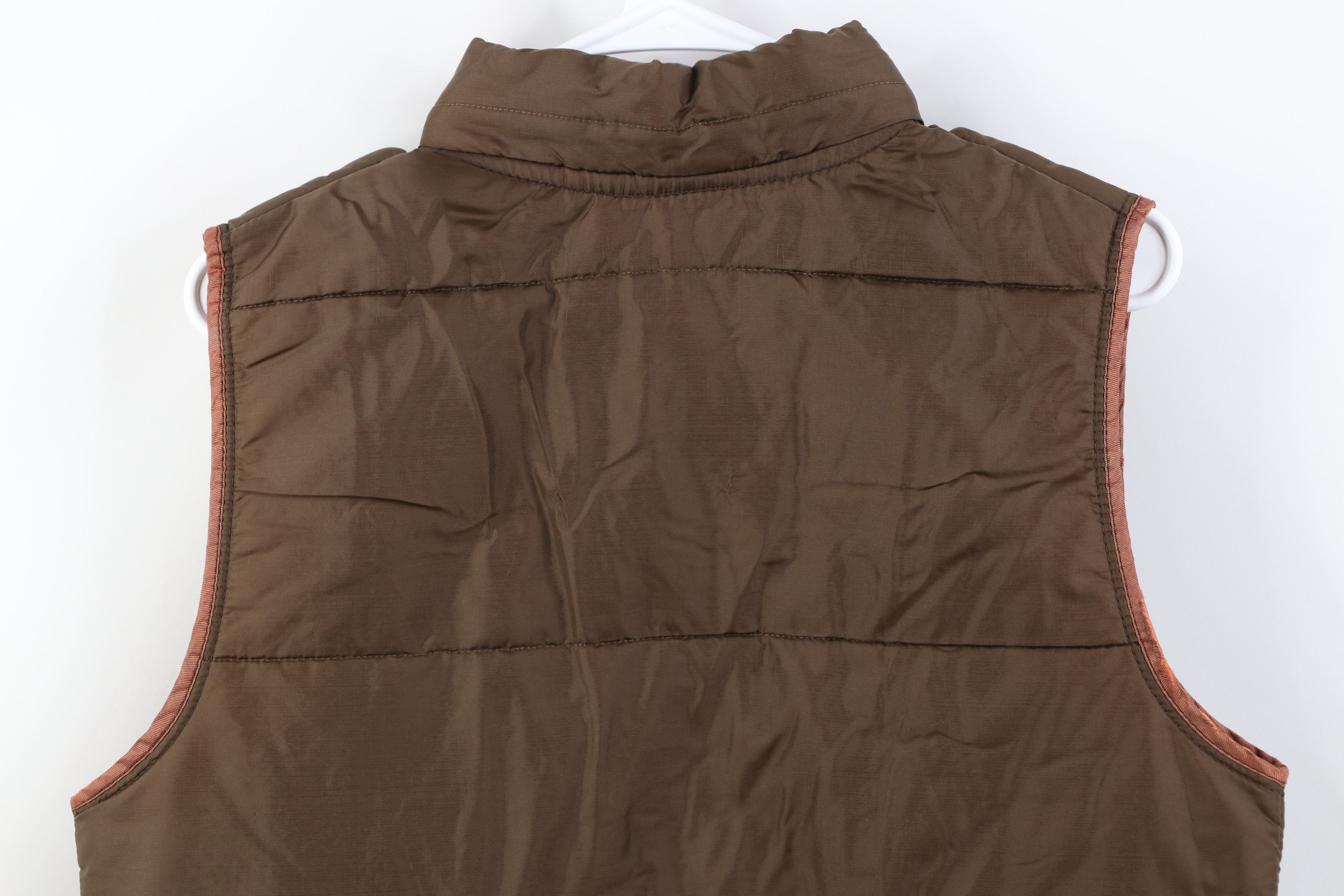Vintage Vintage 70s Streetwear Full Zip Puffer Vest Jacket Brown USA Size M / US 6-8 / IT 42-44 - 15 Thumbnail