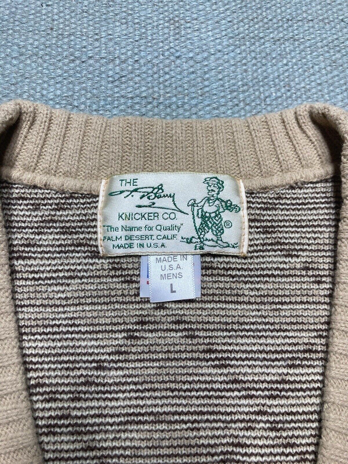 Vintage T Barry knicker co sweater vest argyle acrylic knit golf L Size US L / EU 52-54 / 3 - 3 Thumbnail