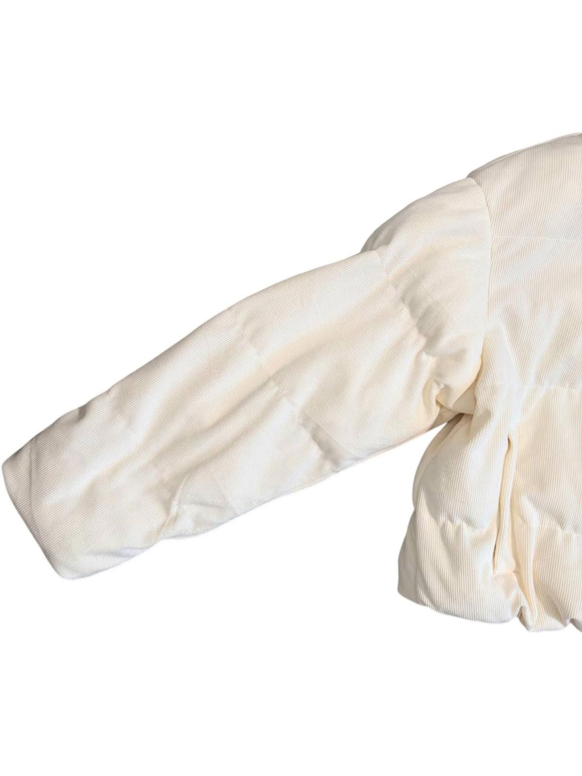 Daytona Dazy Off-White Corduroy Puffer Jacket – Size L Size L / US 10 / IT 46 - 6 Thumbnail