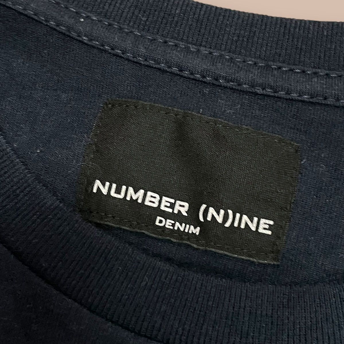 Number (N)ine Number (N)ine DENIM L/S Navy Tee Size US L / EU 52-54 / 3 - 11 Thumbnail