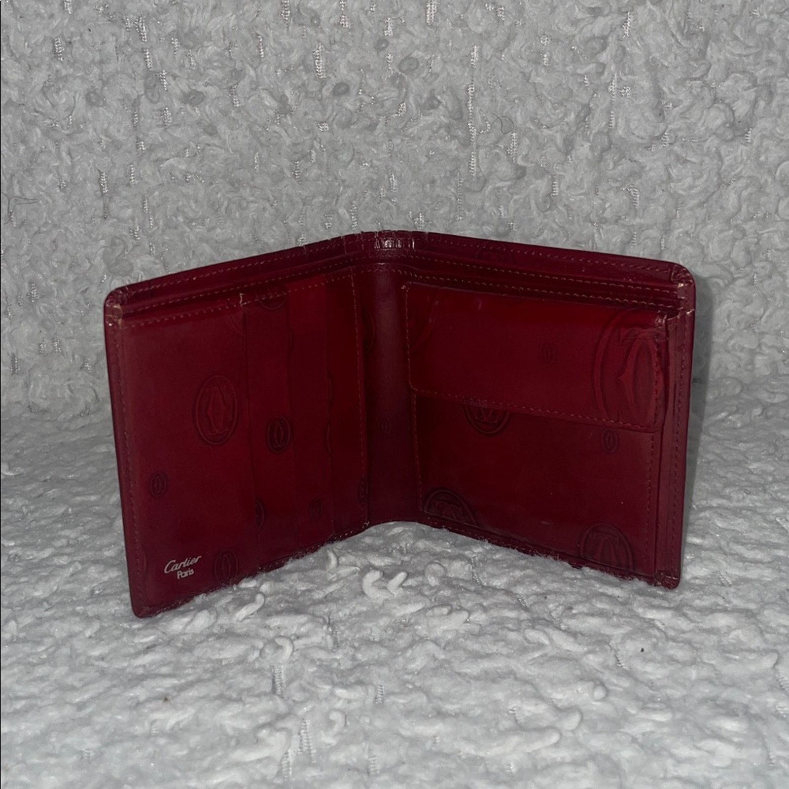 Cartier Cartier Happy Birthday Vernis Bifold Wallet Bordeaux Size ONE SIZE - 3 Thumbnail