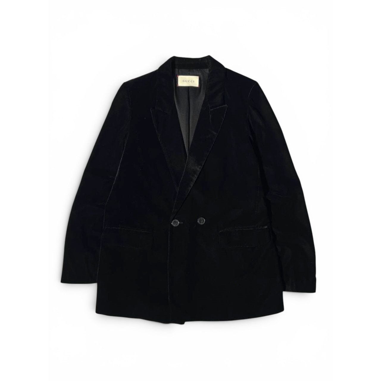 Gucci Gucci Velour Black Button Blazer Size US S / EU 44-46 / 1 - 1 Thumbnail