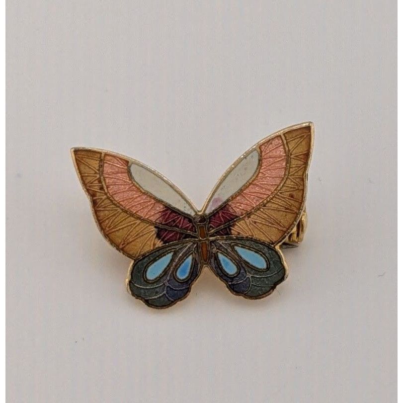 Other Vintage Cloisonne Rainbow Butterfly Brooch Size ONE SIZE - 5 Thumbnail
