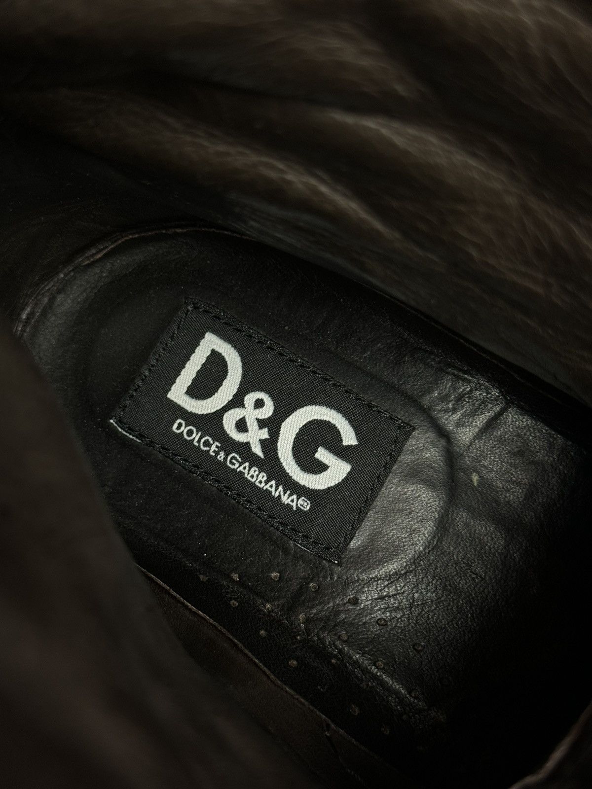 Dolce & Gabbana × Vintage DOLCE GABBANA Vintage Leather Unisex Boots Shoes Brown Size US 10 / IT 40 - 22 Thumbnail