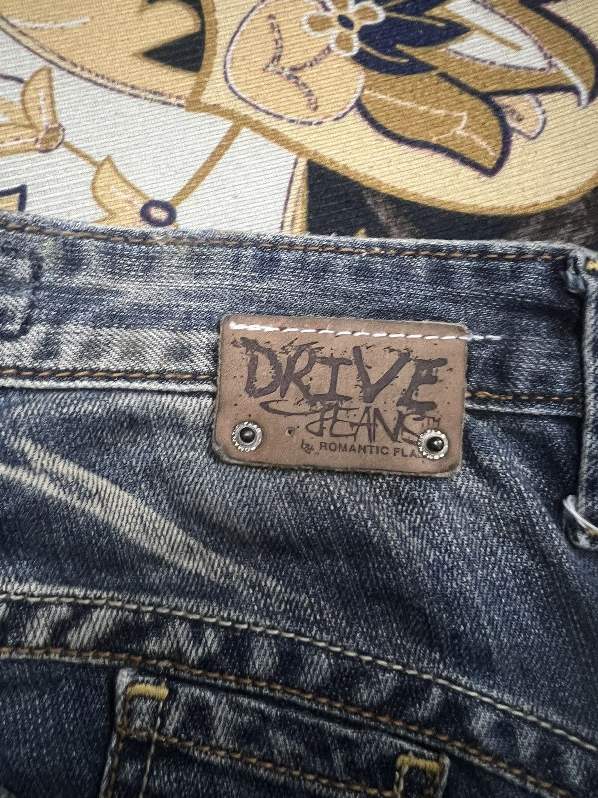 Other FLARED💥DRIVE JEANS DISTRESSED DENIM PANT Size US 28 / EU 44 - 7 Thumbnail