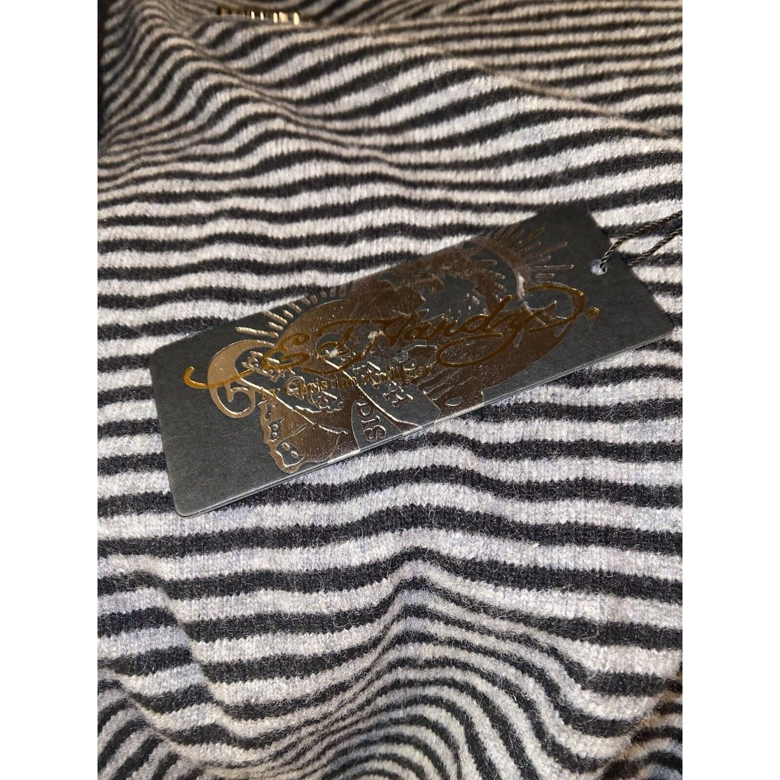 Ed Hardy Ed Hardy Christian Audigier Zip Hoodie Wool Size XL Size US XL / EU 56 / 4 - 6 Thumbnail