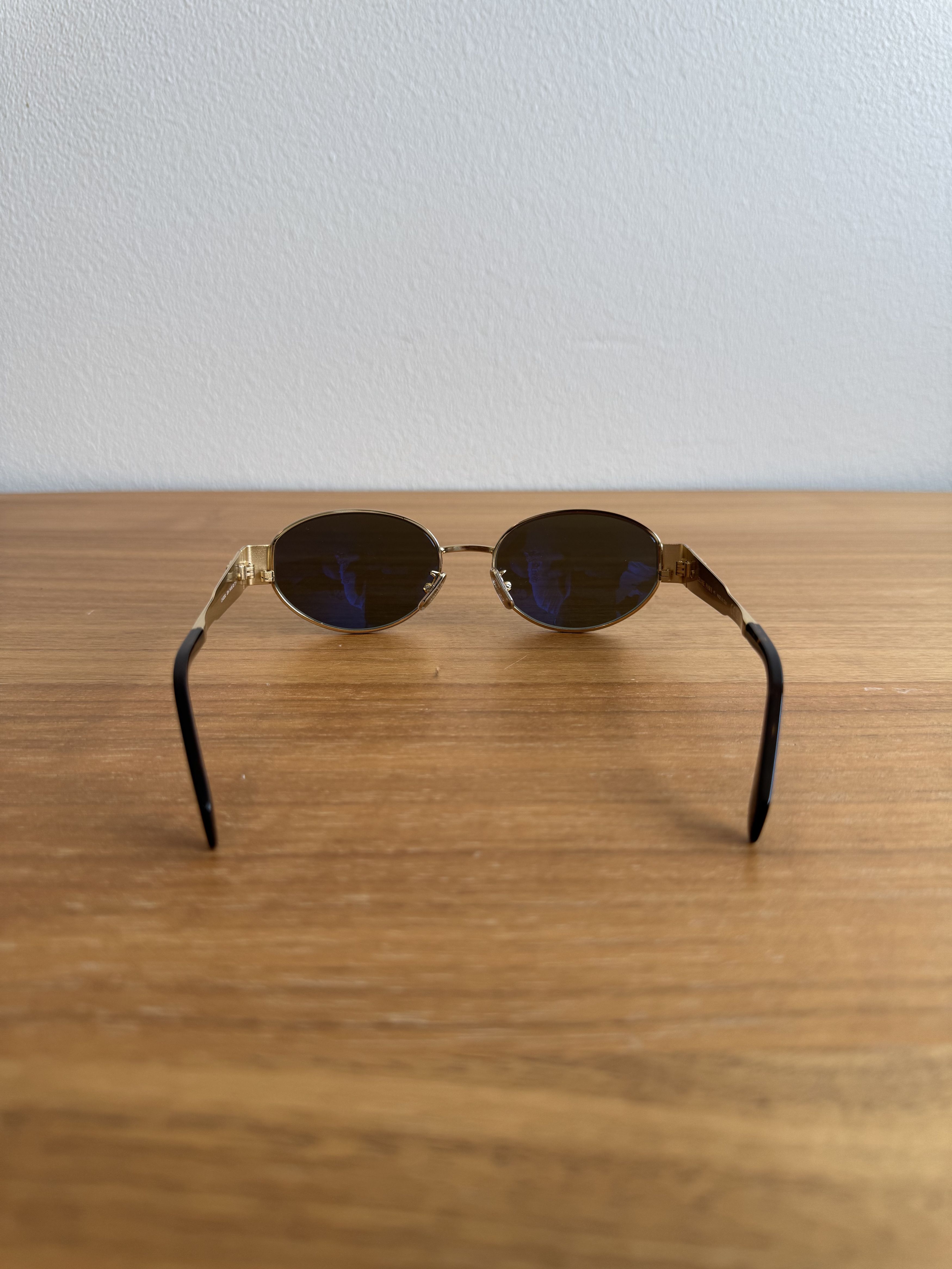 Celine Celine Triomphe Metal 01 Sunglasses Size ONE SIZE - 6 Thumbnail