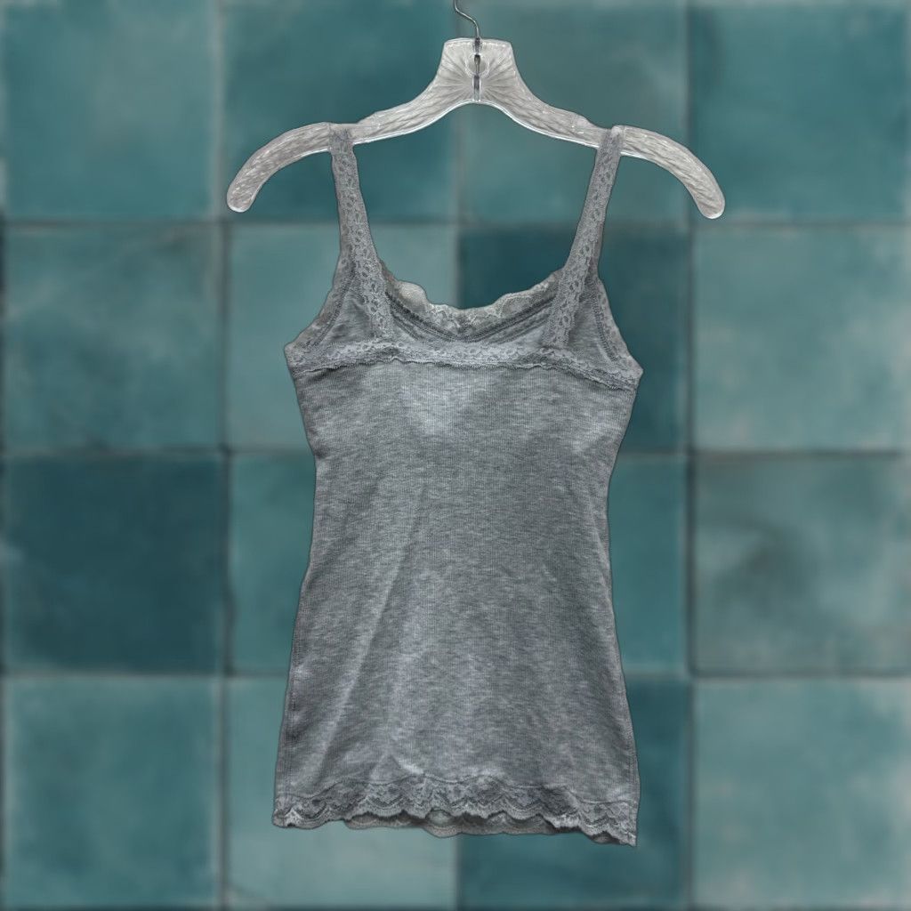 Energie VINTAGE Energie Camisole Tank Top Grey S XS Womens Girls Boho Grunge Bella Swan Shirt Size S / US 4 / IT 40 - 1 Thumbnail